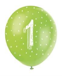 Ballons Age Assortis 30cm (5pcs)