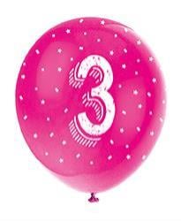 Ballons Age Assortis 30cm (5pcs)