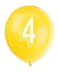 Ballons Age Assortis 30cm (5pcs)