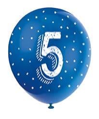 Ballons Age Assortis 30cm (5pcs)