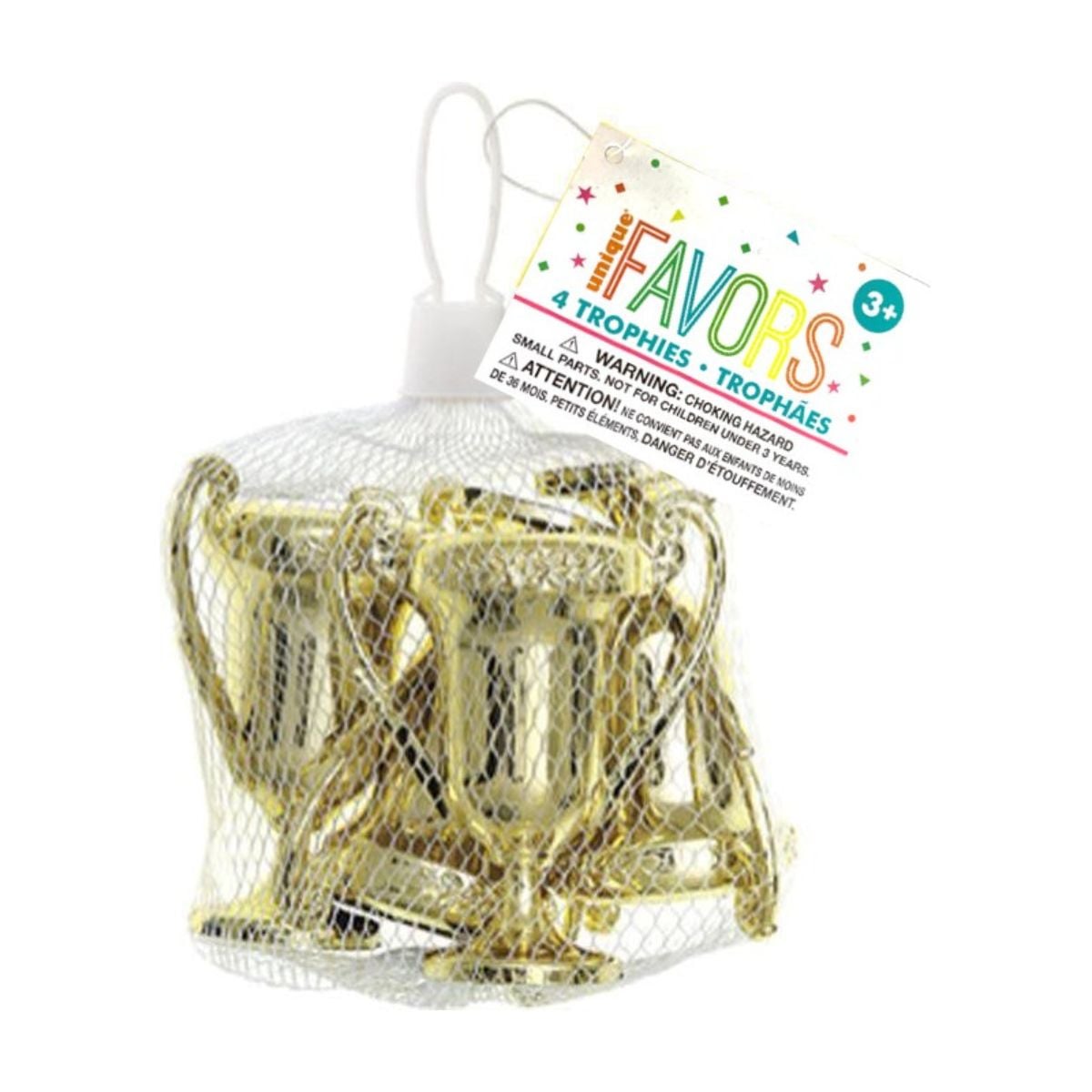 Mini trophées dorés (4pcs)