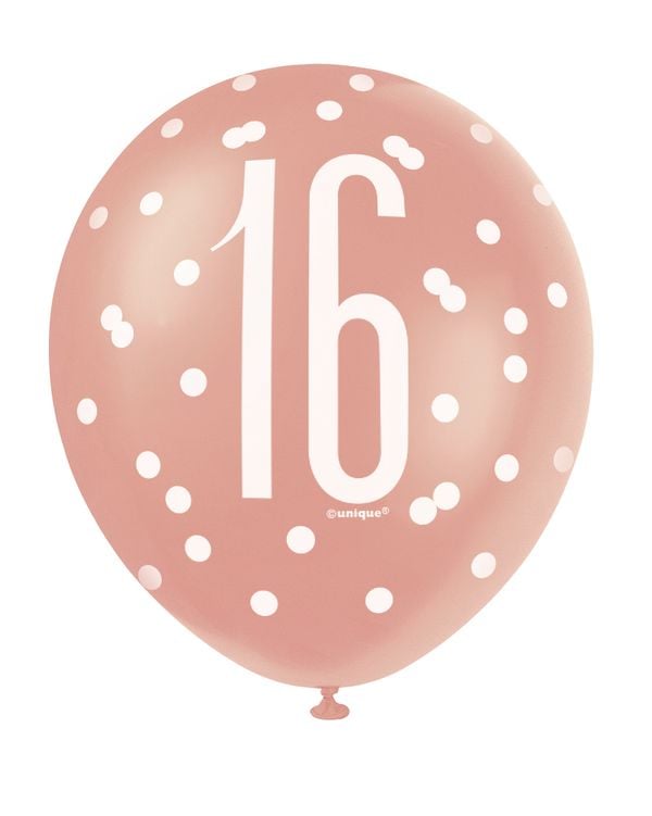 Ballons Age Rosegold 30cm (6pcs)