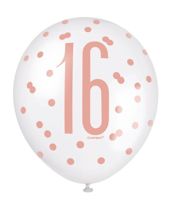 Ballons Age Rosegold 30cm (6pcs)