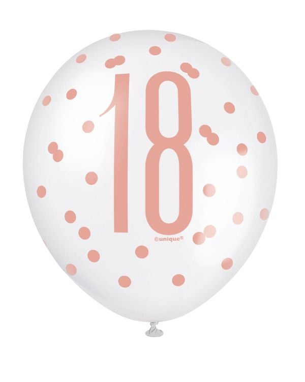 Ballons Age Rosegold 30cm (6pcs)