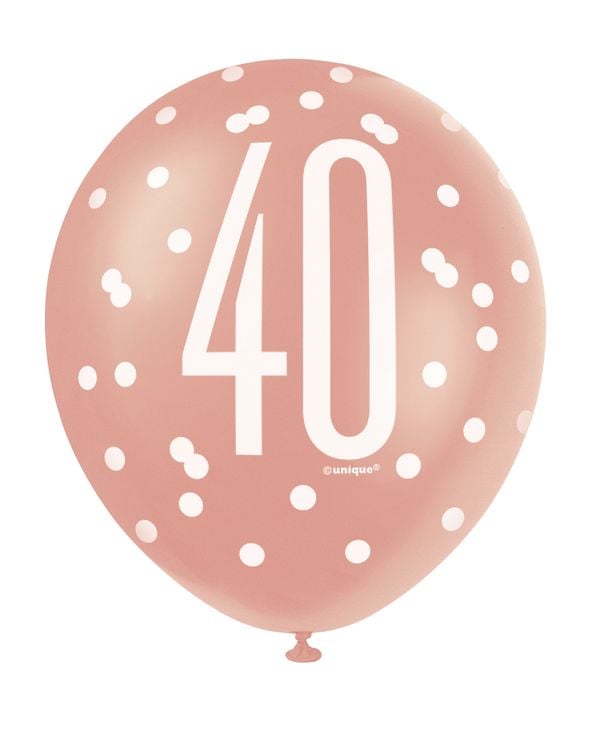 Ballons Age Rosegold 30cm (6pcs)