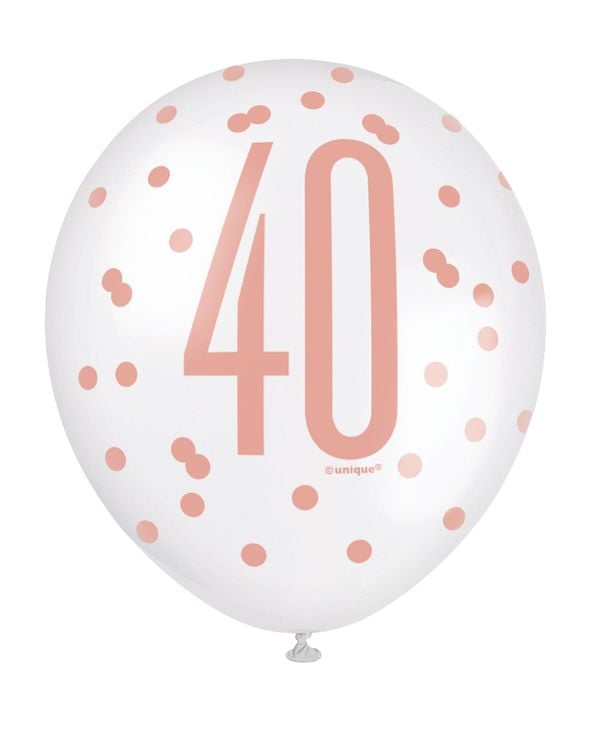 Ballons Age Rosegold 30cm (6pcs)