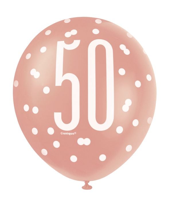 Ballons Age Rosegold 30cm (6pcs)