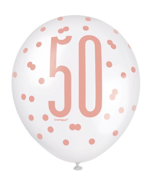 Ballons Age Rosegold 30cm (6pcs)