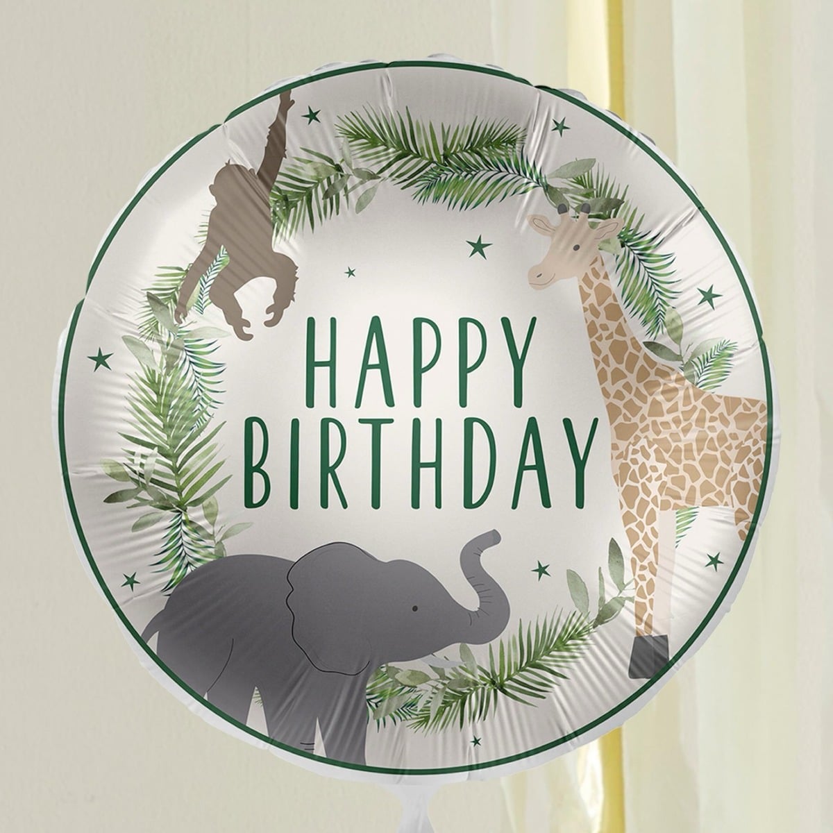 Ballon Alu - Jungle Party Happy Birthday