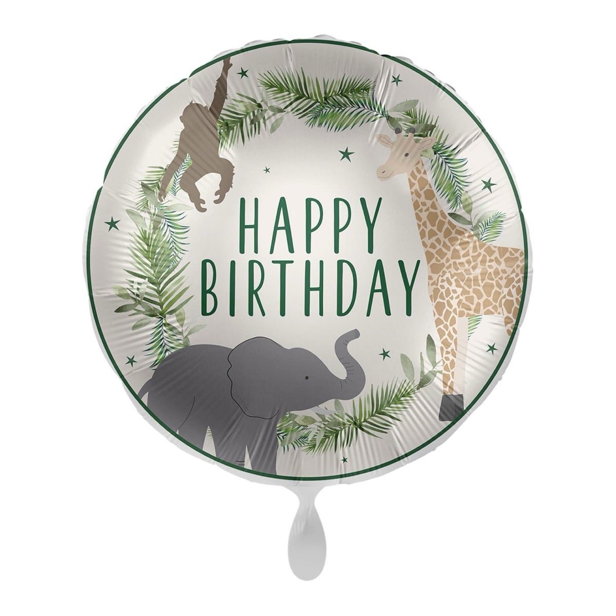 Ballon Alu - Jungle Party Happy Birthday