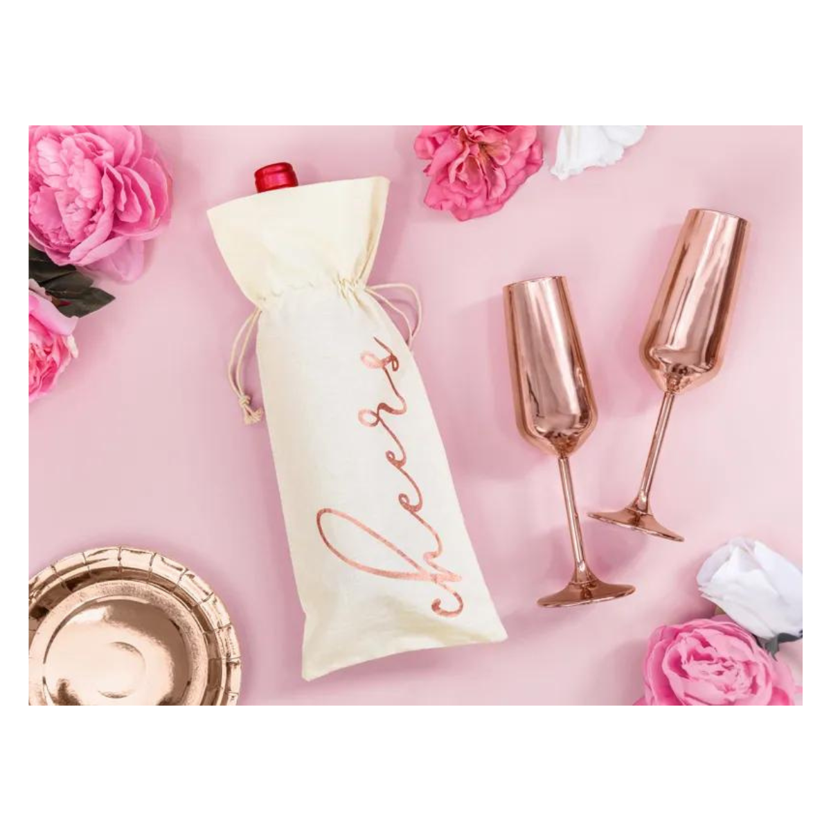 Sac bouteille en coton - Cheers