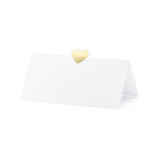 Marque place Coeur Or (10pcs)
