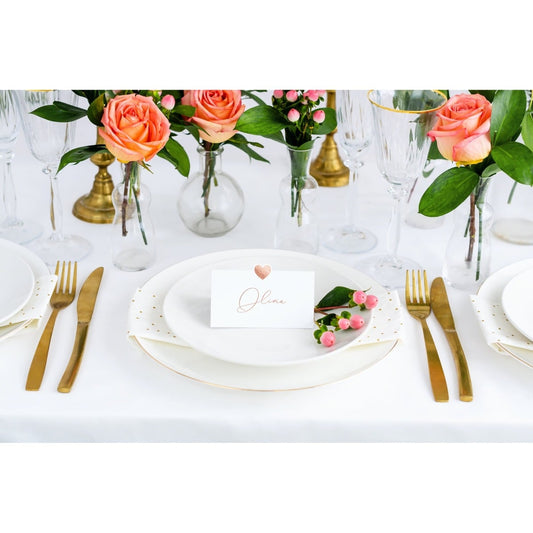 Marque place Coeur Rose gold (10pcs)