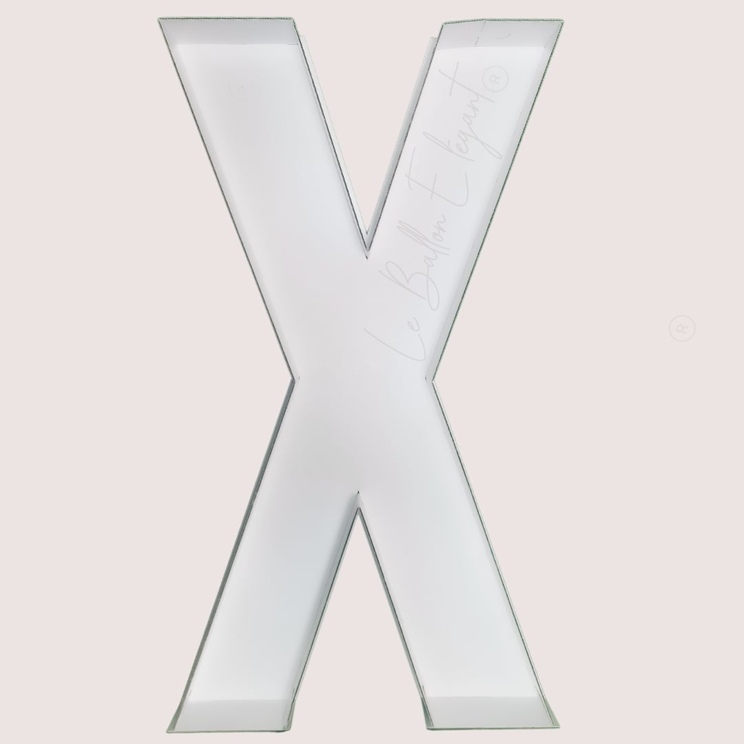 Structure Lettre X 100cm - Le Ballon Elégant