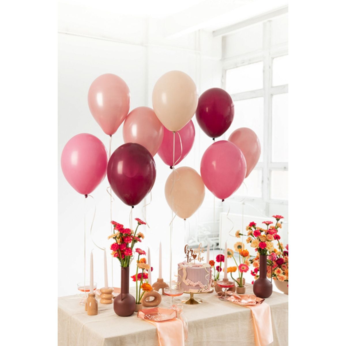 Ballons latex - Mix Rose