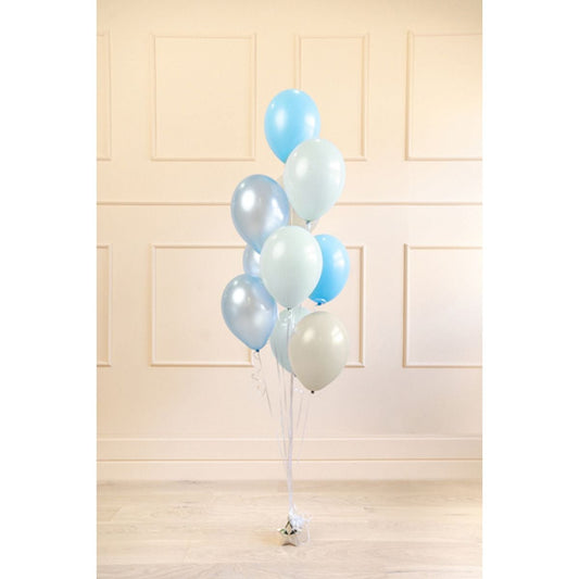 Ballons latex - Mix Bleu