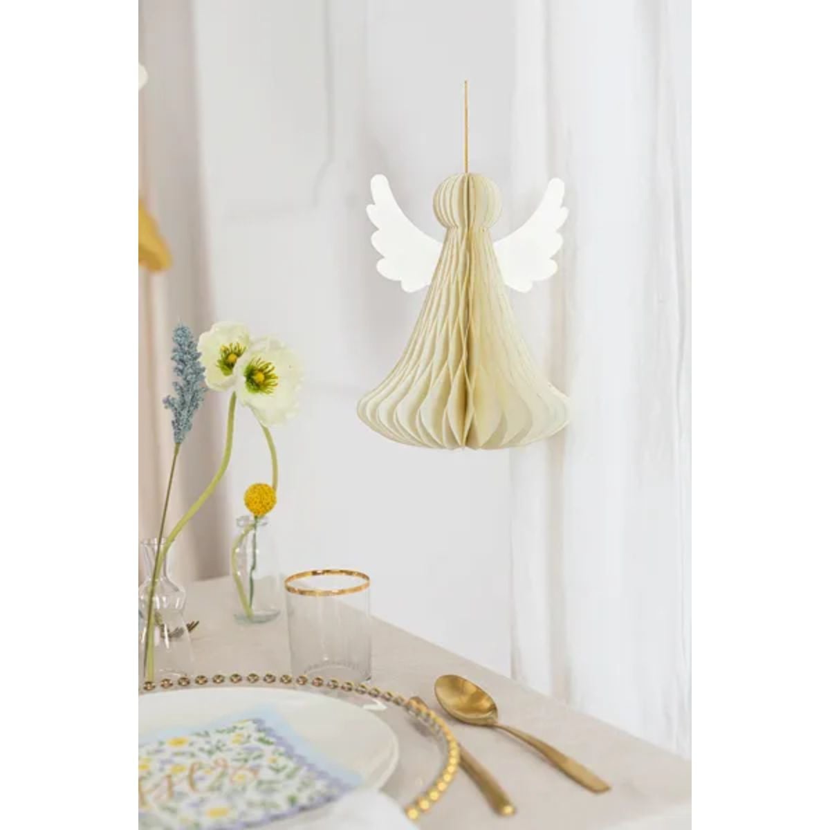 Nid d'abeille - Ange Ivoire (24cm)