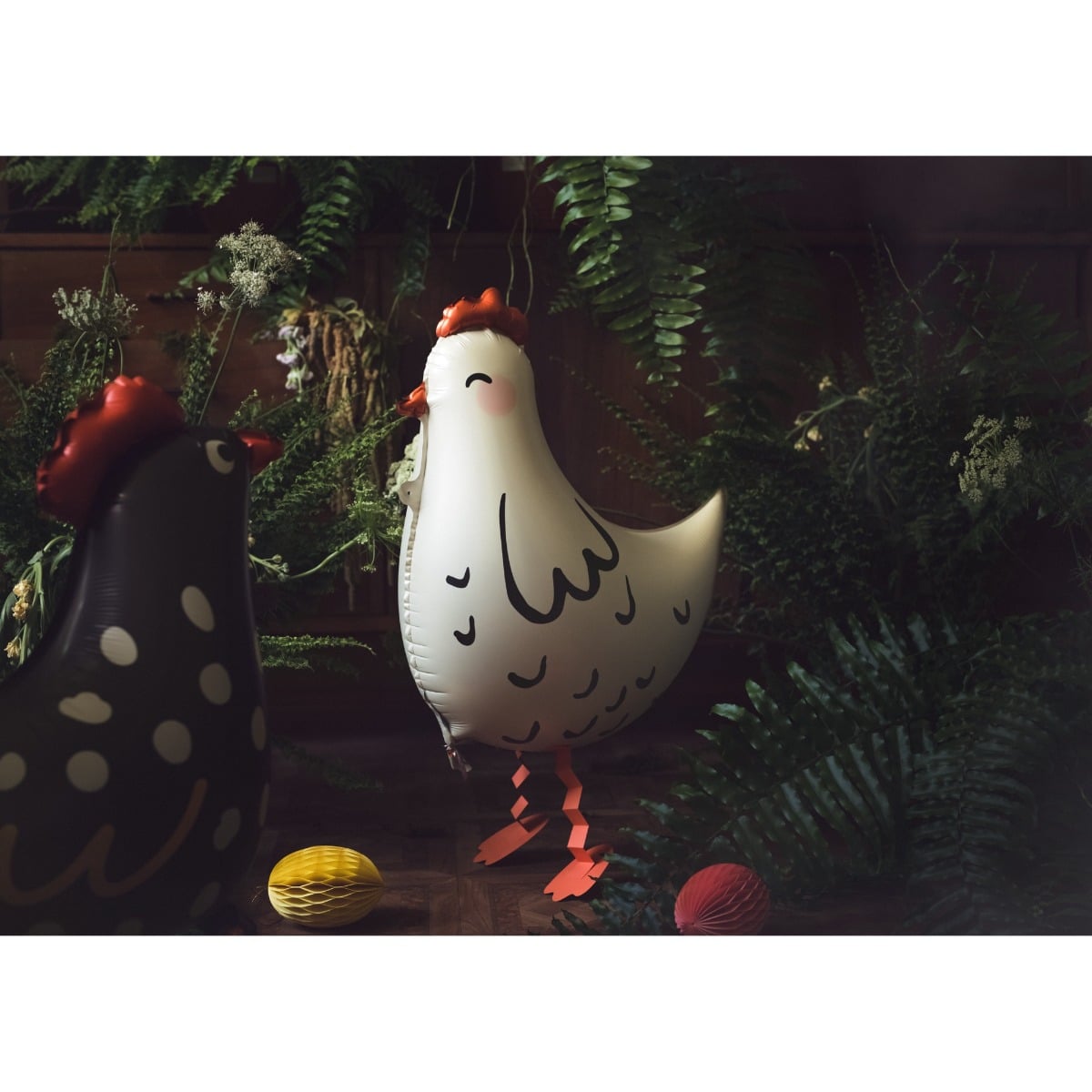 Décoration en papier Oeuf jaune