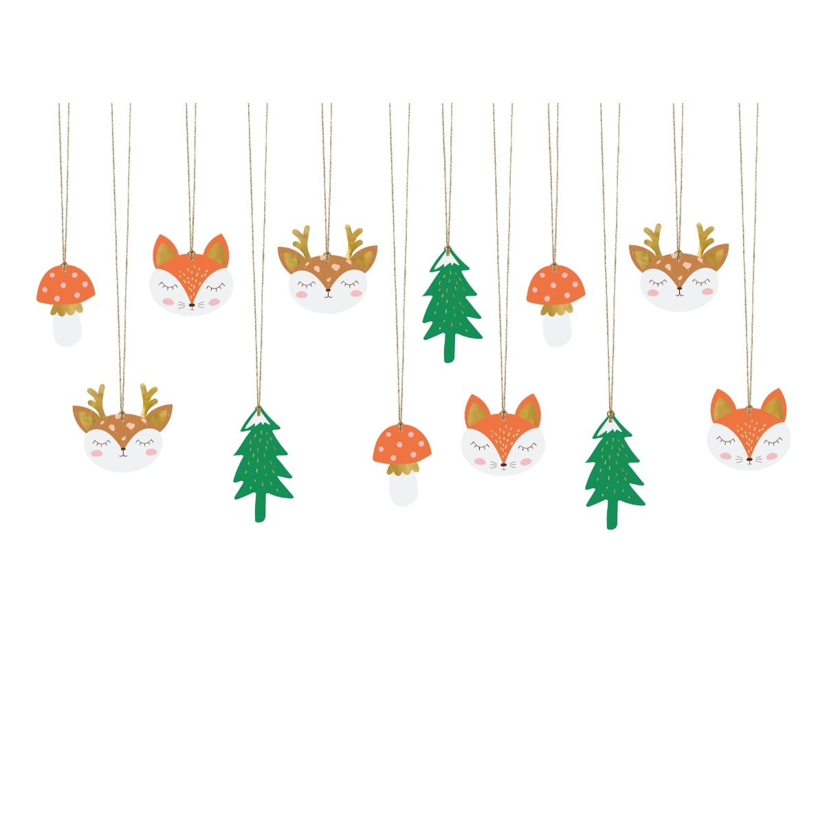 Etiquettes Forêt (12pcs)