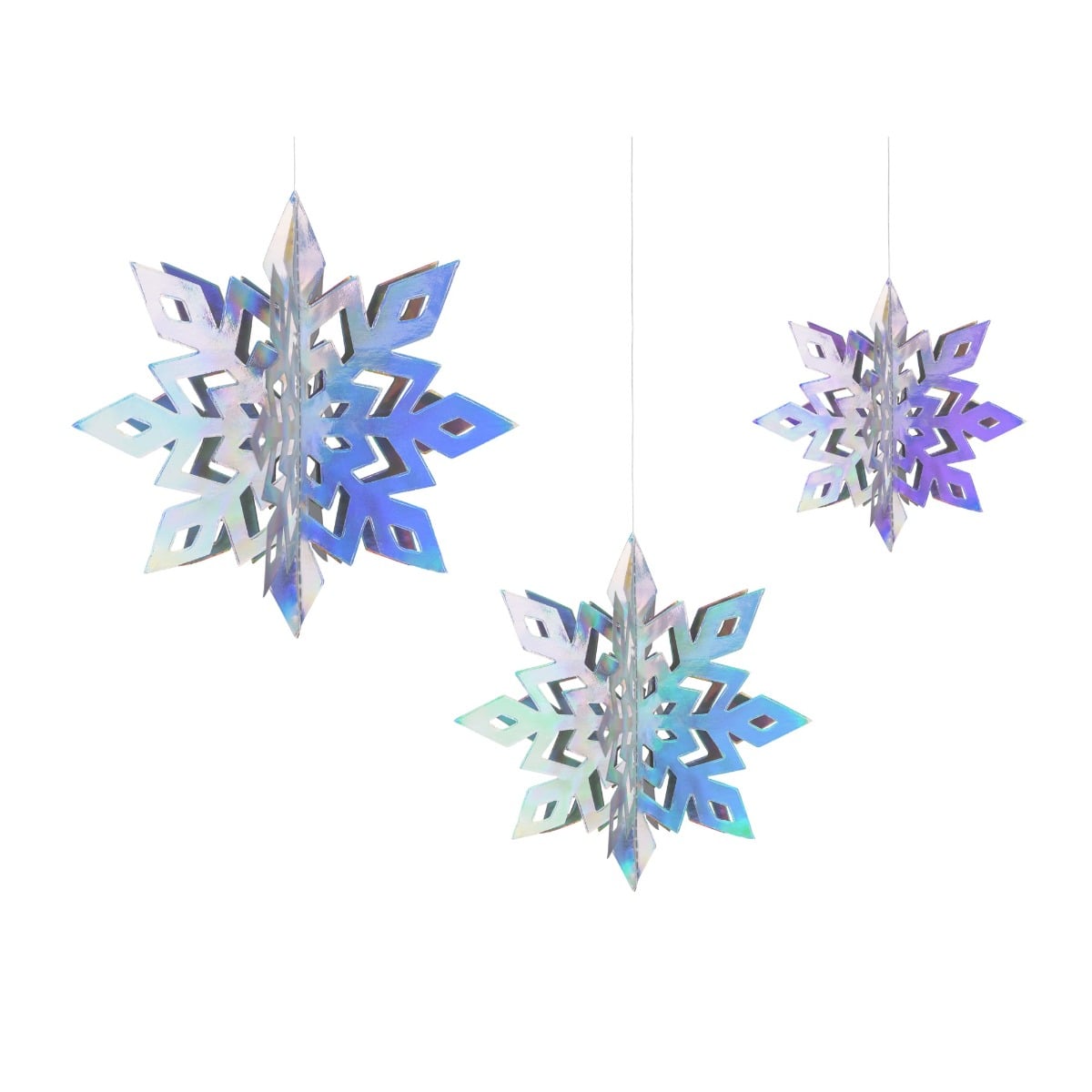 Décoration suspendue Flocons (6 pièces)