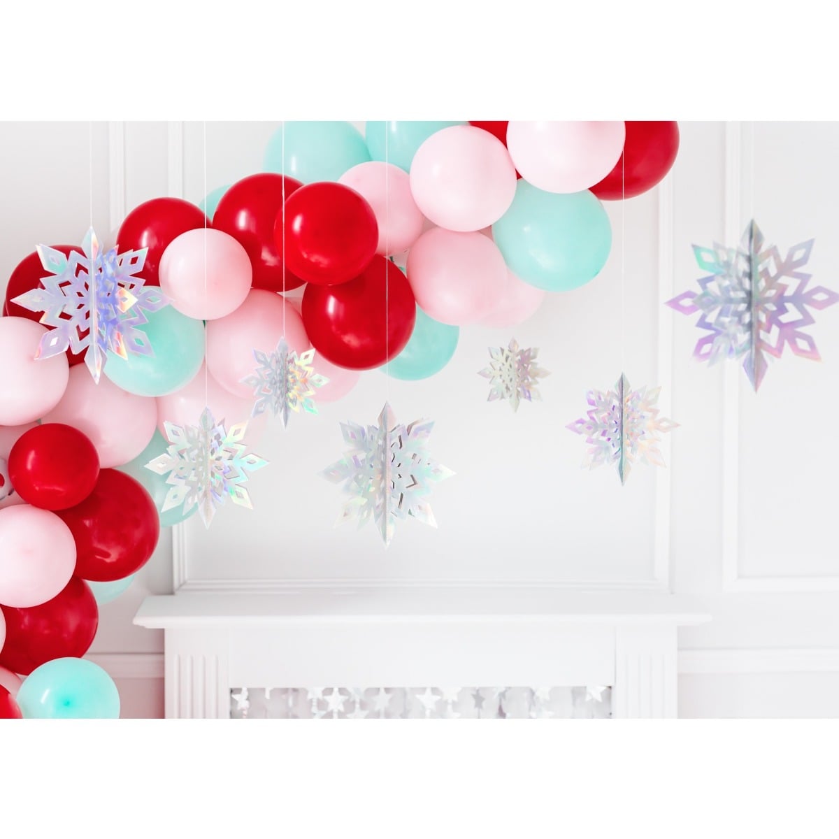 Décoration suspendue Flocons (6 pièces)